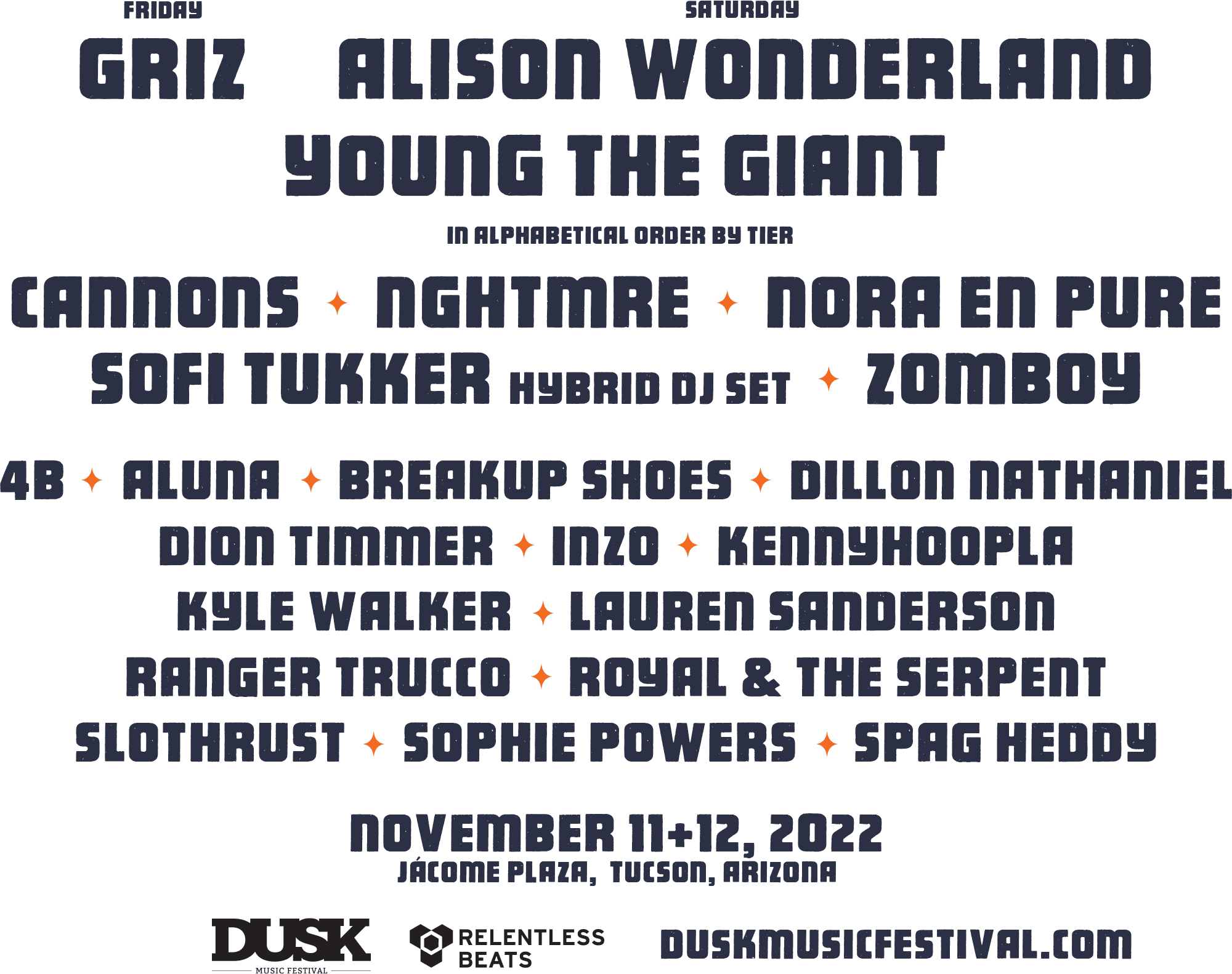 DUSK Music Festival Lineup
