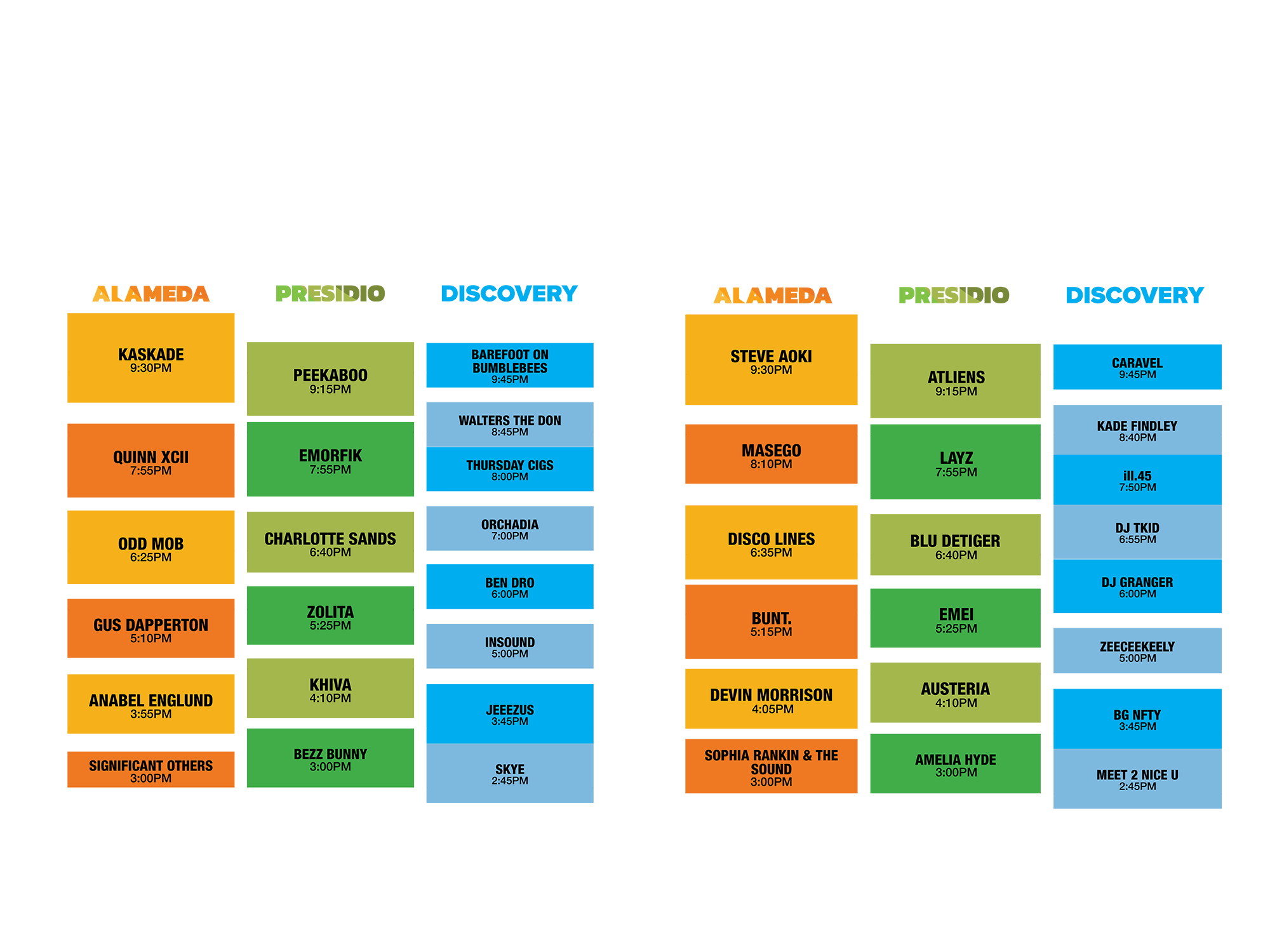 DUSK Music Festival Lineup